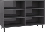 vidaXL Servantă, gri extra lucios, 103,5x35x70 cm, PAL