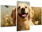 Tablou - Cățel fericit (90x60 cm)