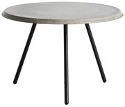 Măsuță de cafea "Soround", 14 variante - Woud Variantă: Ø 60 cm - beton | picioare negre (44 cm)