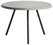 Măsuță de cafea "Soround", 14 variante - Woud Variantă: Ø 60 cm - beton | picioare negre (44 cm)