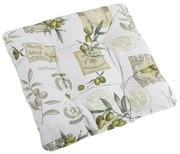 Pernă de scaun matlasată Bellatex Ema Oliva, 40 x40 cm