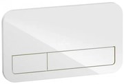 Clapeta actionare rezervor WC incastrat, Villeroy&amp;Boch ViConnect, sticla alb lucios, 922400RE