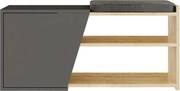 Dulap pentru pantofi Fiona Oak Anthracite