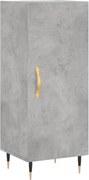 vidaXL Servantă, gri beton, 34,5x34x90 cm, lemn compozit