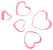 Set 5 buc forme fursecuri model inimi, Sweet