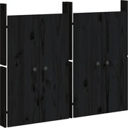 vidaXL Uși de bucătărie de exterior MEPPEL 2 buc., negru, 50x9x82 cm
