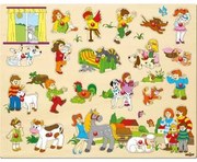 Puzzle mare Woody, cu mânere