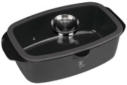 Oală tip roaster cu capac 6 L Berlinger Haus Anthracite Collection BH 8771, antiaderentă, ideală pentru cuptor, fripturi sau preparate lent