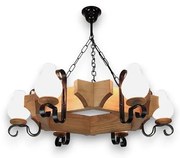 Lustră pe lanț Brilagi QUEEN 6xE14/40W/230V fag