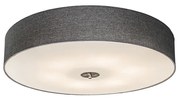 Plafonieră rustică gri 70 cm - Drum Jute