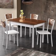 Masă de luat masa Polo Walnut White