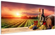 Tablou cu vie și vin (120x50 cm)