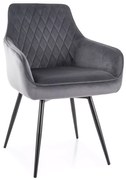 Scaun de sufragerie MARLO VELVET gri