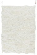 Covor alb lavabil/țesut manual din lână 170x240 cm Enkang Ivory – Lorena Canals