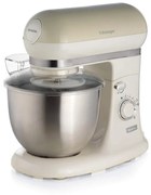 Mixer planetar Ariete VINTAGE 1588/03, 2400W, 5.5 L, 7 viteze, Pulse, Design retro, Picioare antiderapante, Alb/Bej