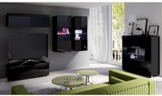 Mobilier living Calabria C12 (Negru) (fără iluminat). 1051640