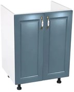 Corp inferior 60 cu 2 usi masca chiuveta Zebra MDF Albastru drept