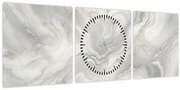 Tablou - Textura de marmură naturală (cu ceas) (90x30 cm)
