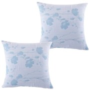 Set de 2 feţe pernuţe SOFIA albastru 40 x 40 cm
