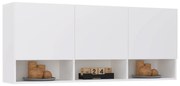 Dulap suspendat Malmo, 3 Usi, Alb, 144 x 27 x 60 cm