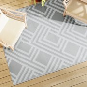 vidaXL Covor de exterior, ARAKIL gri, 160x230 cm, PP