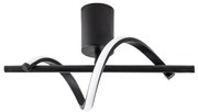 Plafonieră neagră LED 7x41 cm Likma – Opviq lights