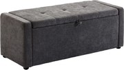 HOMCOM Pouf, taburet, suport pentru picioare, ladă depozitare, design modern | Aosom Romania