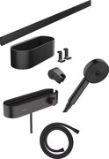 Hansgrohe WallStoris baterie de duș perete cu termostat negru 24250670