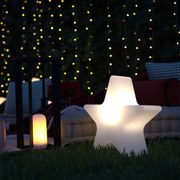 Lampă de podea de Crăciun albă 45 cm cu LED RGBW solar reîncărcabil - Nova