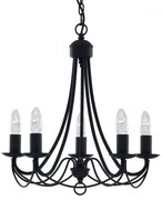 Candelabru traditional stil clasic Maypole negru 5L 6345-5BK SRT