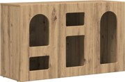 vidaXL Bufet Stejar Artizanal 100 x 35 x 59 cm Lemn compozit