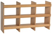 Bibliotecă în culoare naturală cu aspect de lemn de stejar 120x70x32 cm Momentum – Hübsch