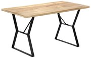 vidaXL Masă de bucătărie, 140 x 80 x 76 cm, lemn masiv de mango