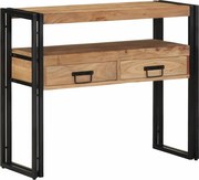 vidaXL Masă de consolă Maro 90 x 33 x 75 cm Lemn Solid de Acacia