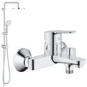 Coloana dus Grohe New Tempesta 210,crom,montare pe perete + baterie cada BauEdge (26381001, 23334000)