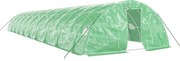 vidaXL Seră cu cadru din oțel, verde, 100 m², 20x5x2,3 m