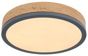 Plafoniera LED cu aspect lemn design slim DORO 30cm, 12W