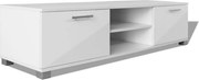 vidaXL Dulap TV, alb extralucios, 120 x 40,3 x 35 cm