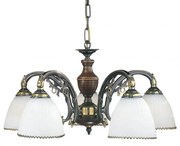 Lustra rustica suspendata cu 5 brate design italian 3800