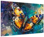 Tablou - Fluture, pictură în ulei (90x60 cm)