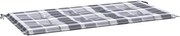 vidaXL Pernă bancă de grădină, gri carouri, 120x50x4 cm, textil Oxford