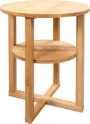 vidaXL Masă laterală, 40 x 50 cm, lemn masiv de stejar