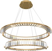 Maytoni P097PL-L90G4K - Candelabru LED suspendat pe cablu KRONE, LED 90W, 230V, Ø 102 cm, auriu