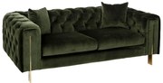 Canapea cu 2 locuri design elegant Barbara catifea verde DZ-105505