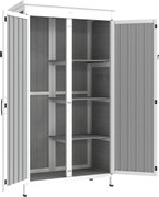 Outsunny Dulap de Exterior pentru Unelte cu 3 Rafturi Detasabile | Aosom Romania