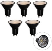 Set de 5 becuri LED GU10 cu 3 trepte de intensitate, 50mm, Honey Rate, 6W, 400 lm, 3000K