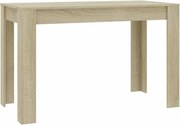 vidaXL Masă de bucătărie, stejar sonoma, 120x60x76 cm, lemn prelucrat
