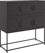 vidaXL Dulap, negru, 100,5x39x107 cm, oțel