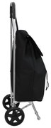 vidaXL Carucior de cumpărături Negru 35 x 28 x 92 cm Tafeta Oxford