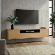 Comoda TV suspendata LOFT 150cm natur/ negru